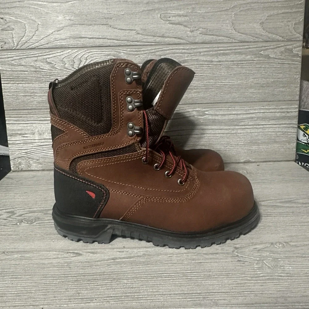 Red Wing 3554 BRNR XP Safety Toe Work Boots Womens 8.5 D ASTM CSA Standards READ